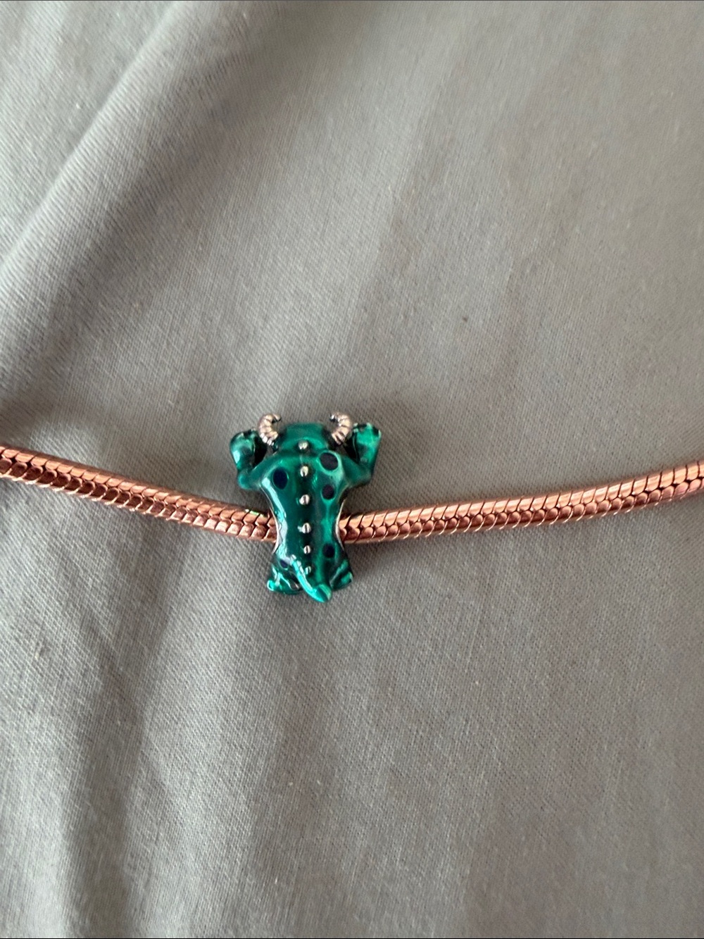 Silver & Teal Monster Inc Disney Charm - Picture 5 of 5